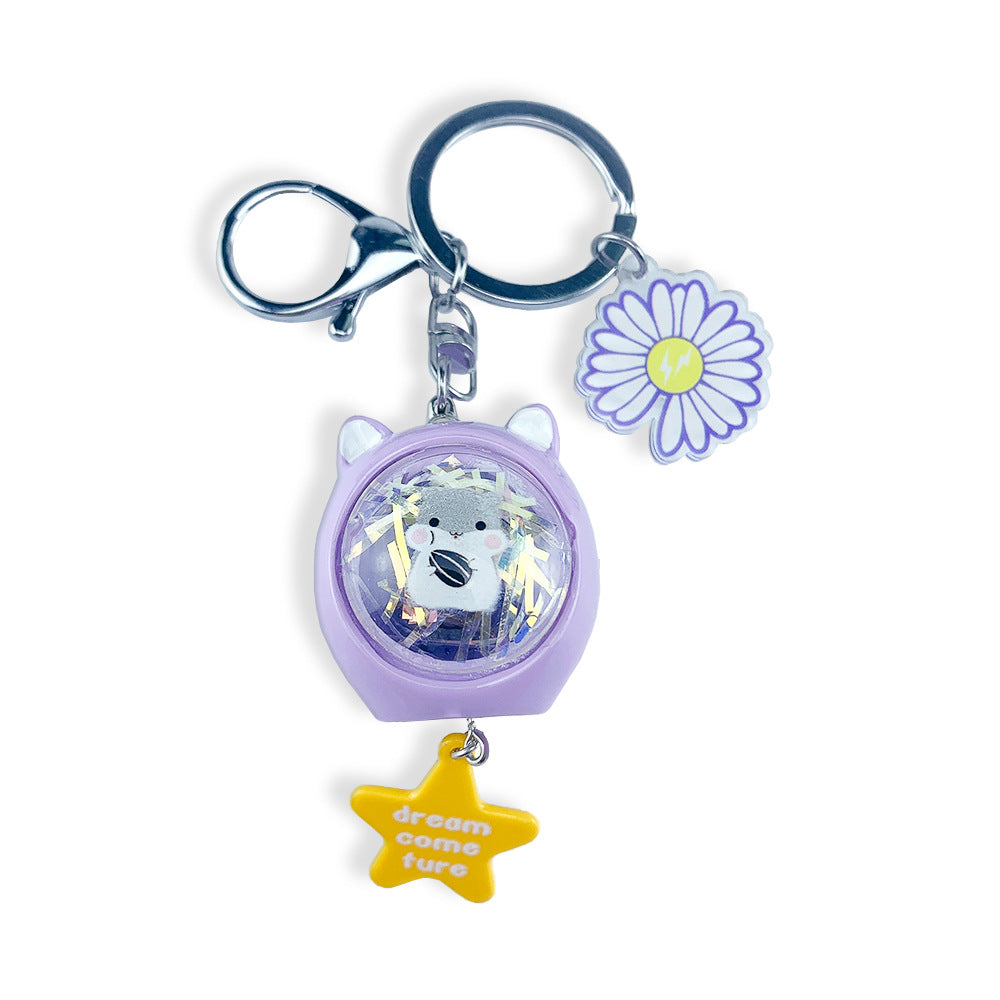 Wholesale Glowing Flashing Light Bear Acrylic Keychain